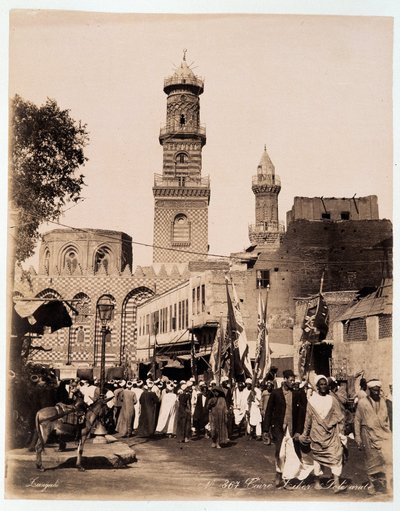 Fest i Kairos gader - fotografi af brødrene Zangali, slutningen af det 19. århundrede af Brothers Zangaki