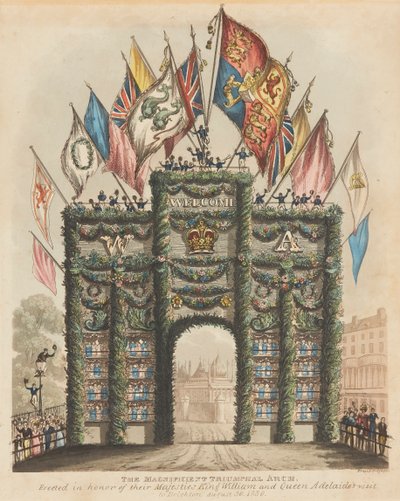 Triumfbue for kong William IV og dronning Adelaide af Bruce Brighton