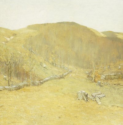 The Hills, ca. 1910 (olie på lærred) af Bruce Crane
