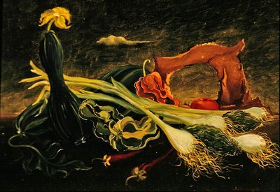 Stilleben (olie på lærred) af Bruce Hollingsworth