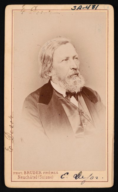 Portræt af Pierre Jean Edouard Desor 1811-1882, før 1882. af Bruder Freres