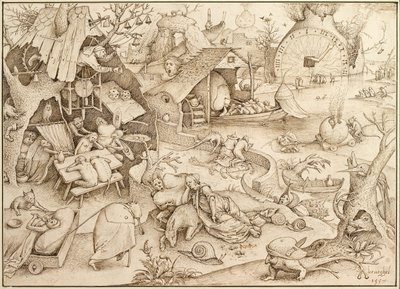 Acedia Sloth Fra serien Seven Deadly Sins, 1557 af Bruegel