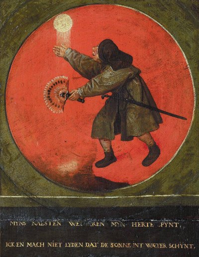 Mine naboers succes irriterer mig. Jeg vil ikke have, at solen skinner på vandet., 1558. af Bruegel
