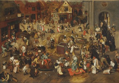 Kampen mellem karneval og fastelavn af Bruegel