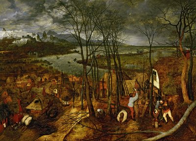 Den dystre dag tidligt forår, 1565 af Bruegel