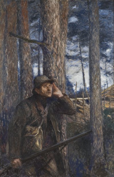 En krybskytte, 1894 af Bruno Andreas Liljefors