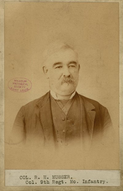 Richard H. Musser, oberst, 9. Missouri-infanteri (Konføderationen) af Brunswick J. Sharer