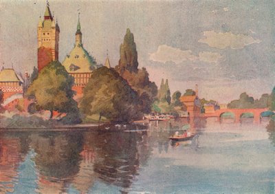 Shakespeare Memorial Theatre, Stratford On Avon, c1905 af Buddig Anwylini Pughe
