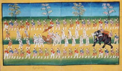 Foldemanuskript (gouache + akvarel på papir) af Burmese School