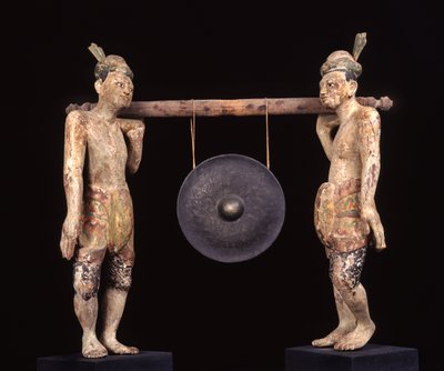 Gong, slutningen af det 19. århundrede (træ og metal) af Burmese School