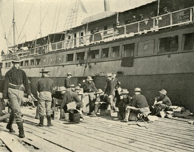 13. infanteri ved morgenmad, spansk-amerikansk krig, 11. juni 1898, 1899. af Burr McIntosh
