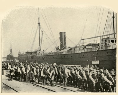 16. indskibning af infanteri, spansk-amerikansk krig, juni 1898, 1899. af Burr McIntosh