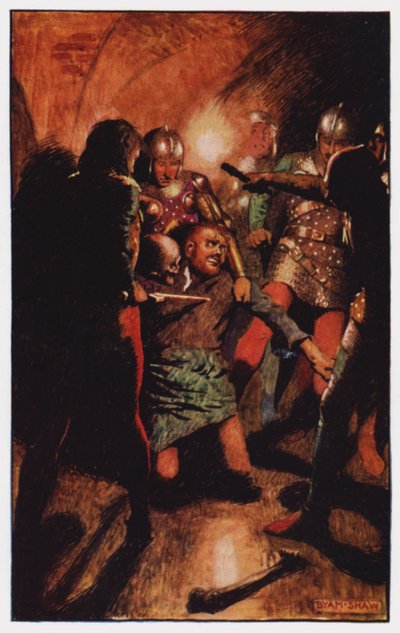 Illustration til The Cloister and The Hearth af Charles Reade (farve litho) af Byam (after) Shaw