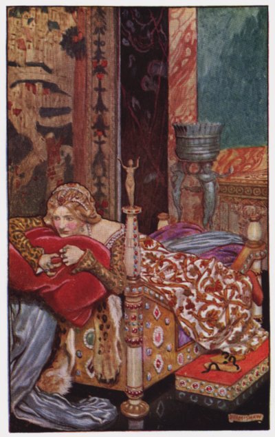 Illustration til The Cloister and The Hearth af Charles Reade (farve litho) af Byam (after) Shaw