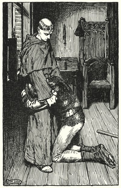 Illustration til The Cloister and The Hearth af Charles Reade (litho) af Byam (after) Shaw