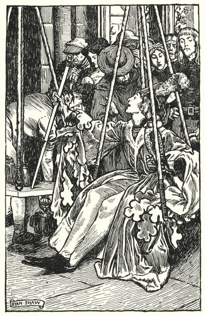Illustration til The Cloister and The Hearth af Charles Reade (litho) af Byam (after) Shaw