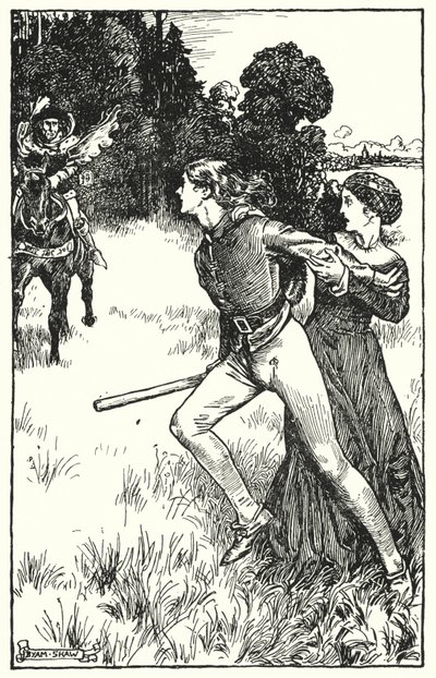 Illustration til The Cloister and The Hearth af Charles Reade (litho) af Byam (after) Shaw