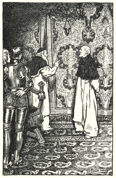 Illustration til The Cloister and The Hearth af Charles Reade (litho) af Byam (after) Shaw
