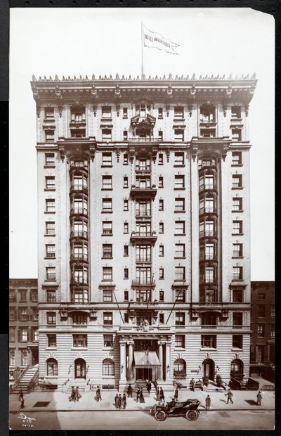 Hotel Woodstock på 127 West 43rd Street, New York, 1907 (sølv gelatinetryk) af Byron Company