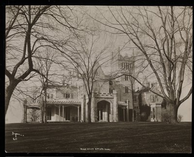 Helen Gould-ejendommen (sen Jay Gould-residens) i Tarrytown, New York, 1893-94 (sølv gelatinetryk) af Byron Company