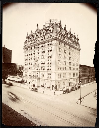 Hotel Navarre, 7th Avenue og 38th Street, New York, 1908 (sølv gelatinetryk) af Byron Company