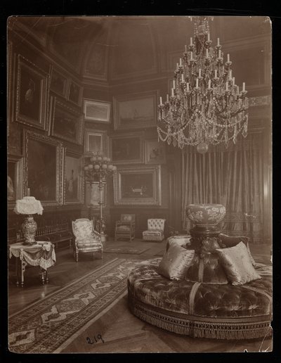 Mrs. William Astor-residensen, 5th Avenue og 34th Street, New York, 1894 (sølv gelatinetryk) af Byron Company