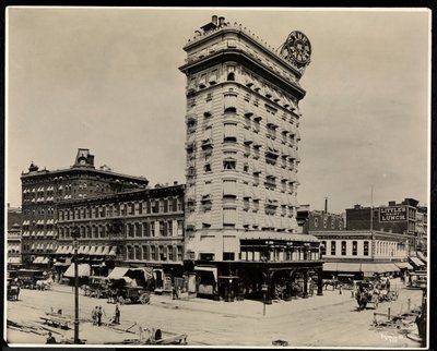 The Pabst Hotel, 42nd Street, Broadway og 7th Avenue, New York, 1919 (sølv gelatinetryk) af Byron Company