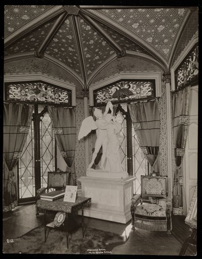 Tegnestuen i Helen Gould-ejendommen (den afdøde Jay Goulds bolig) i Tarrytown, New York, 1893-94 (sølvgelatineprint) af Byron Company