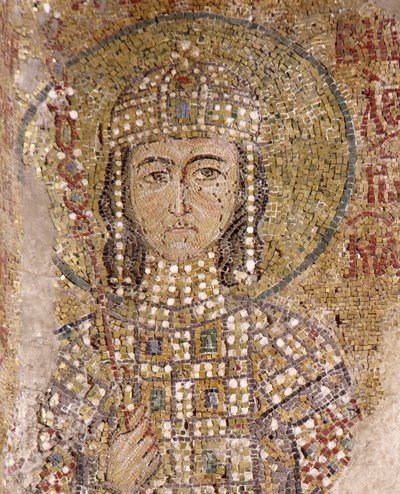 Alexios Komnenos i Hagia Sophia (mosaik) af Byzantine
