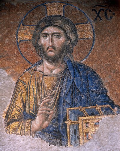 Deesis Kristus i Hagia Sophia (mosaik) af Byzantine