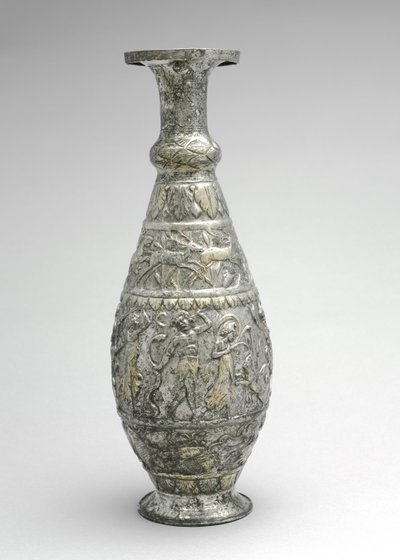 Ewer (kande) med vildt-, skaldyrs- og vinscener, slutningen af 300-tallet (sølv med spor af forgyldning) af Byzantine