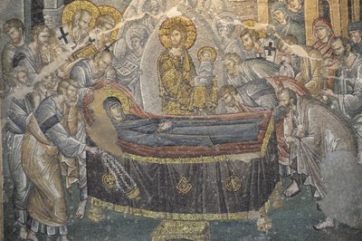 Fresco Saint Saviour i Chora kirke (Kariye Camii), Istanbul, Tyrkiet af Byzantine