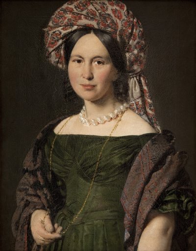 Kunstnerens Hustru iført Turban af C.A. Jensen