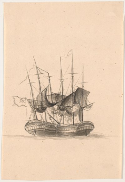 To engelske krigsskibe af C.A. Lorentzen