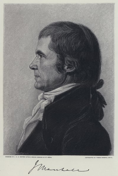 overdommer Marshall (litho) af C.B.J.F. de (after) Saint Memin