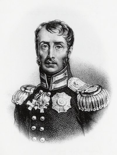 Portræt af Frederik Vilhelm III (1770-1840), konge af Preussen fra 1797, gravering af J.B. and Brown J. Rowbotham