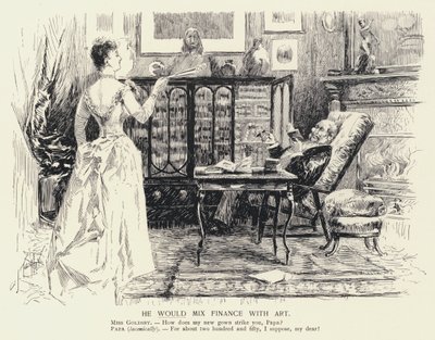 Han ville blande finans med kunst (litho) af C.J. Taylor