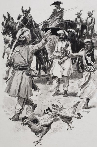 East India Company (gouache på papir) af C.L. Doughty