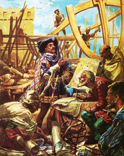 Henrik Søfareren på navigationsskolen i Sagres af C.L. Doughty