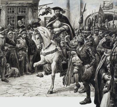 John Dudley, hertug af Northumberland (gouache på papir) af C.L. Doughty
