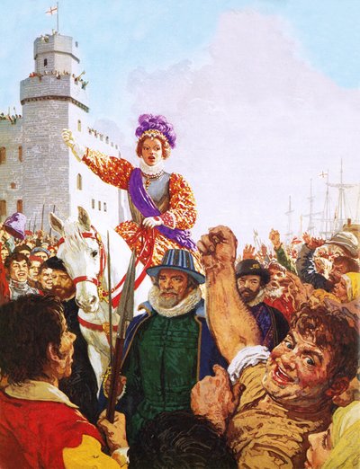 Dronning Elizabeth I holder sin Armada-tale af C.L. Doughty