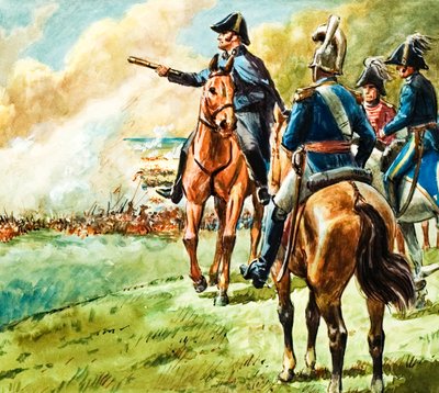 Hertugen af Wellington i slaget ved Waterloo af C.L. Doughty