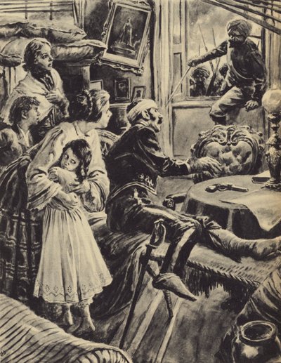 Det indiske mytteri (litografi) af C.L. Doughty