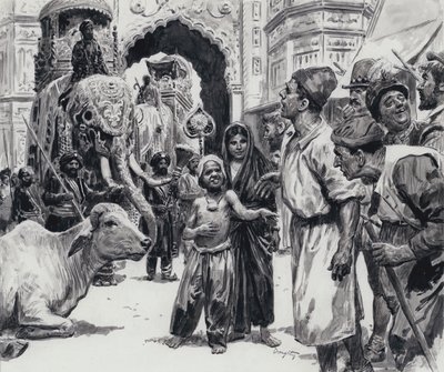 The Parade (gouache på papir) af C.L. Doughty