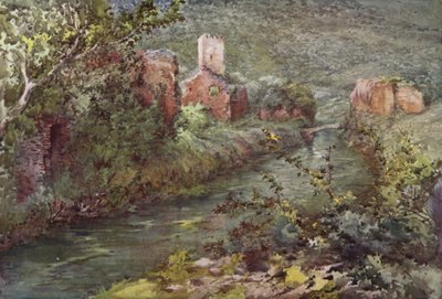 The Castle of Ninfa (farve litho) af C.T.G. Formili