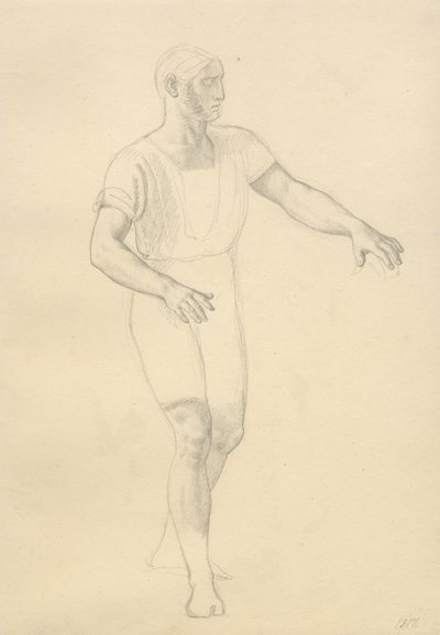 Balders død - studie til Hødur. af Christoffer Wilhelm Eckersberg