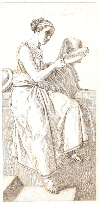 Fornuften. Allegorisk figur af Christoffer Wilhelm Eckersberg
