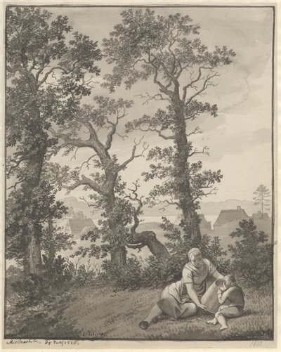 Fra egnen omkring Skjoldnæsholm af Christoffer Wilhelm Eckersberg