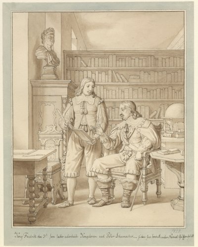 Frederik III lader udarbejde Kongeloven ved Peder Schumacher. af Christoffer Wilhelm Eckersberg