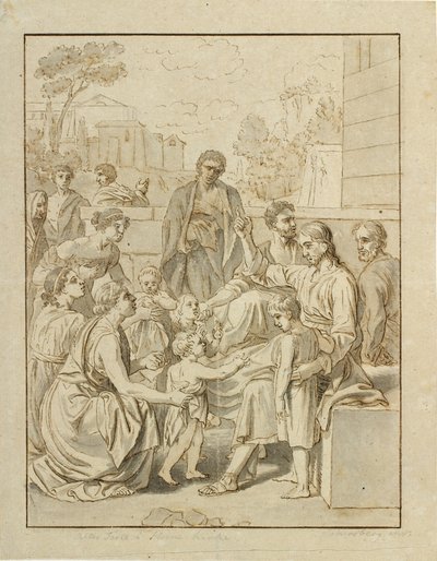 Kristus lader de små børn komme til sig af Christoffer Wilhelm Eckersberg